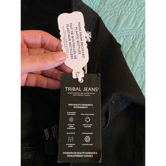 Tribal Women's Size 20 Sophia 5 Pocket Curvy Straight Cotton Blend Denim Pants - Picture 7 of 12